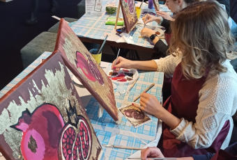 Арт-вечеринка "Гранаты с золотом"