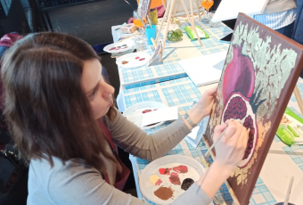 Арт-вечеринка "Гранаты с золотом"