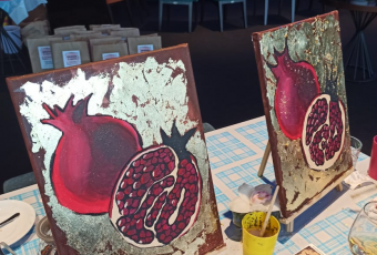 Арт-вечеринка "Гранаты с золотом"