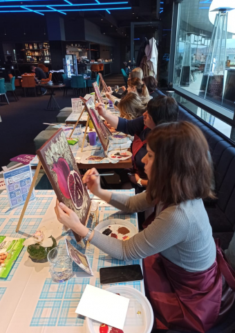 Арт-вечеринка "Гранаты с золотом"